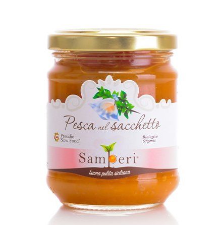 Confettura di pesche nel sacchetto Samperi